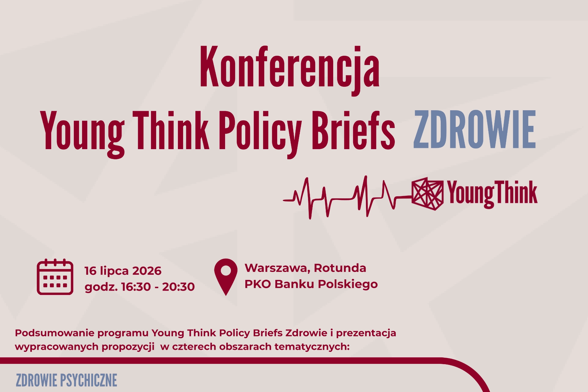 Michał Dybowski Chairman of Healthcare Poland Foundation mentor for the Young Think Policy Briefs Health programme HCPL