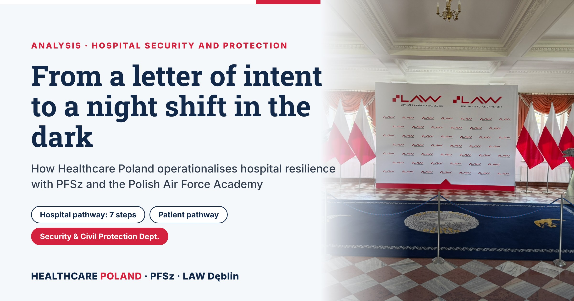 From a letter of intent to a night shift in the dark. How Healthcare Poland operationalises hospital resilience